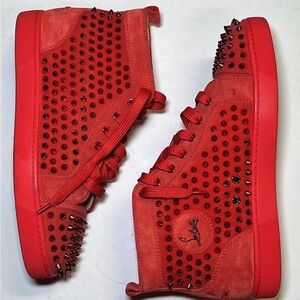 Christian Louboutin Red Suede
Louis Spike High Top Sneakers